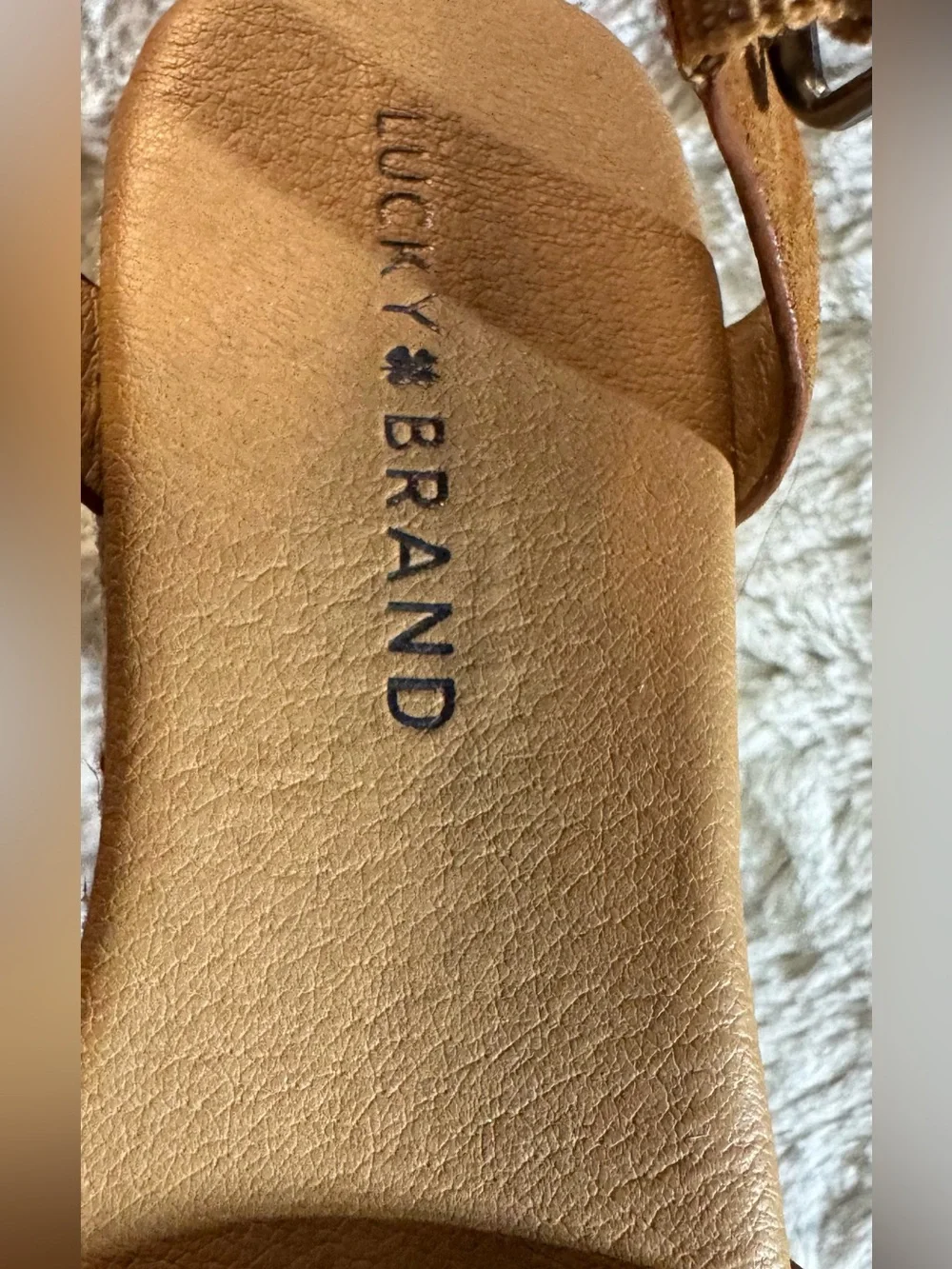 Lucky Brand LK-Neveah Espadrille Wedge Sandals - Tan Women’s size 8 - Picture 10 of 10